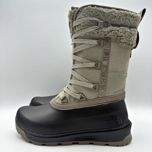 The North Face Womens Shellista V Mid Winter Boots US 6.5 Grey WP Insulated NIB - Picture 8 of 11